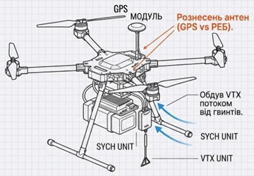 Розміщення на БПЛА